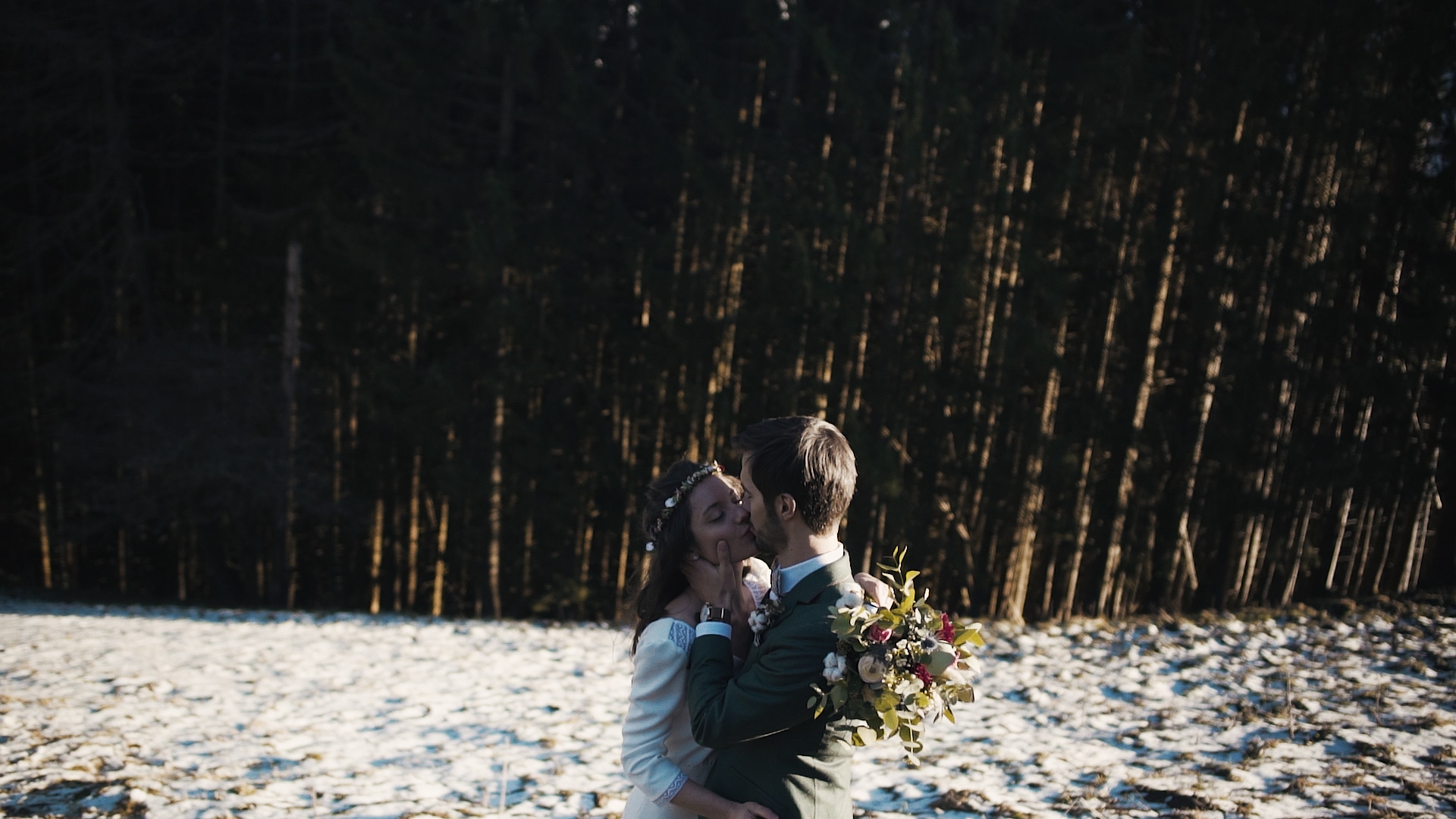 Mariage hivernal au Gite du Passant